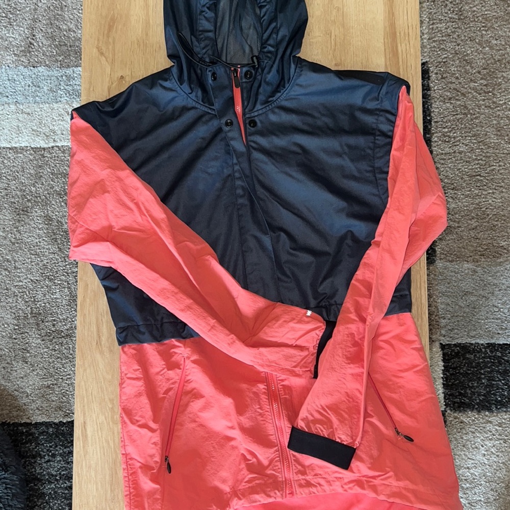 Under Armour pink and navy wind breaker